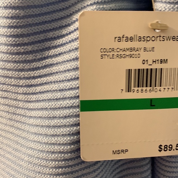 Rafaella size L Chambray blue gray long sweater size L - Picture 5 of 5